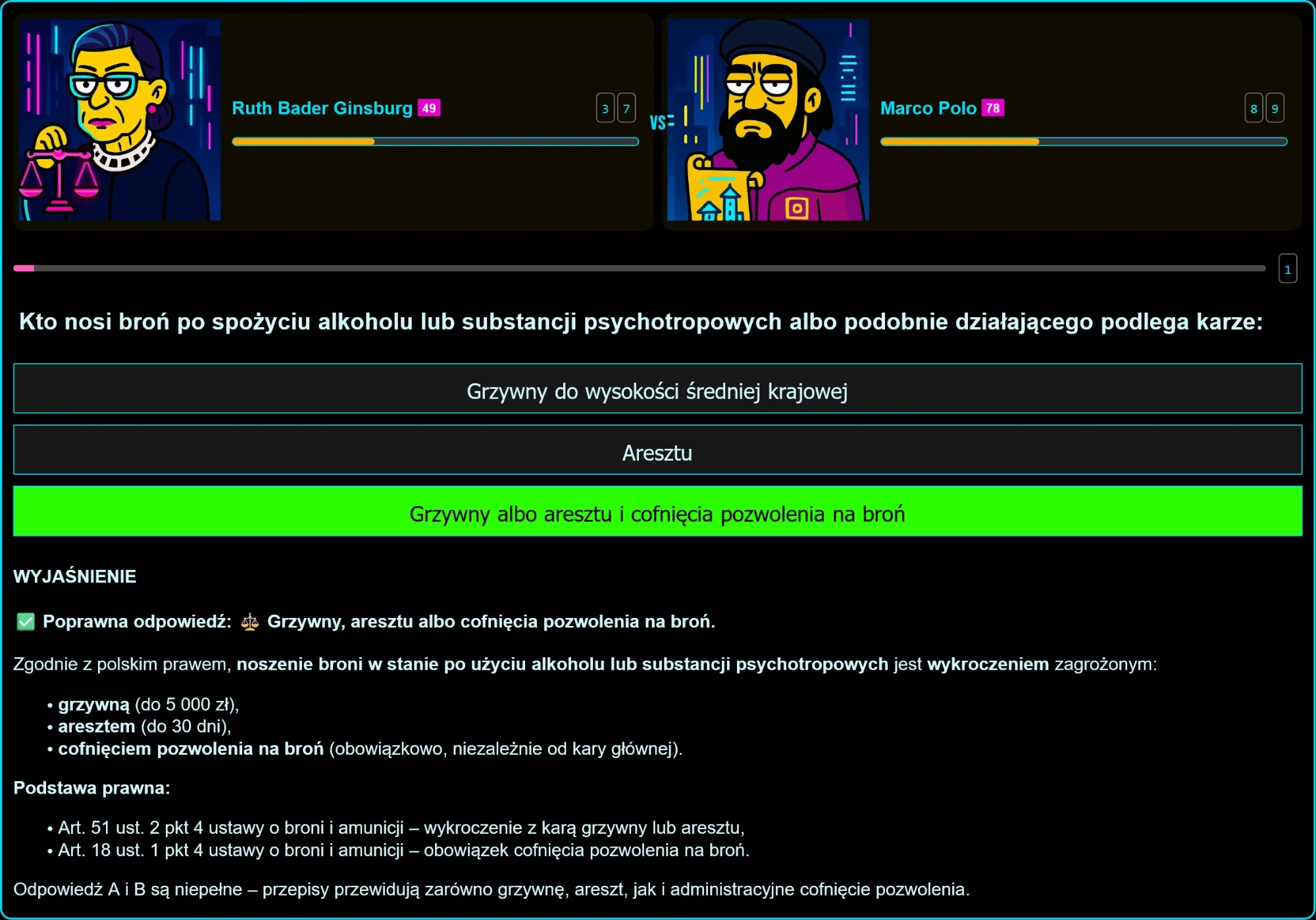 Konsekwencje prawne noszenia broni po spożyciu alkoholu