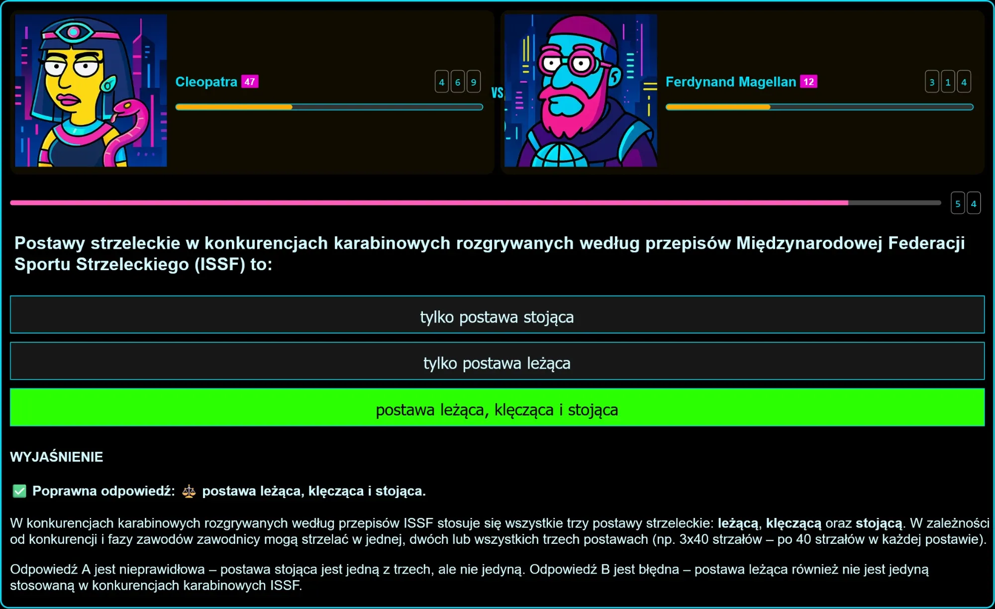 Porównanie postaw strzeleckich: leżąca, klęcząca i stojąca